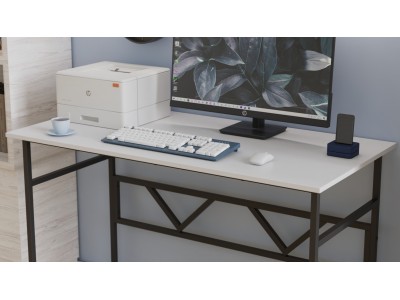 Бюро Rayan (бяло/черно)